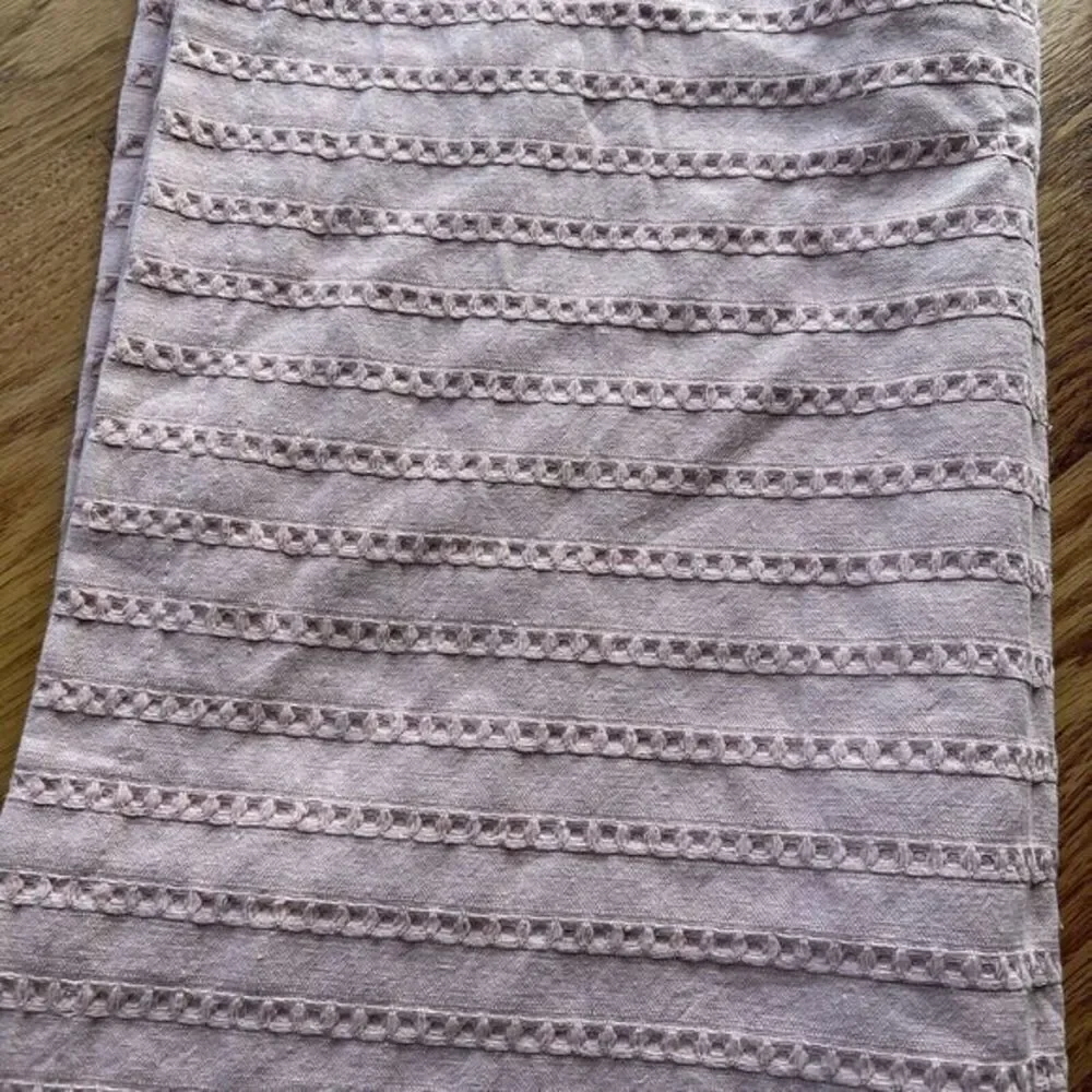 Docofil‎ Portugal Made Pink Cotton Matelasse Textured Euro Pillow 41x23 Lot of 2